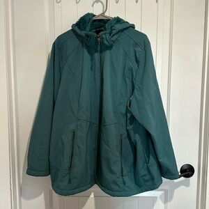 Turquoise winter jacket
